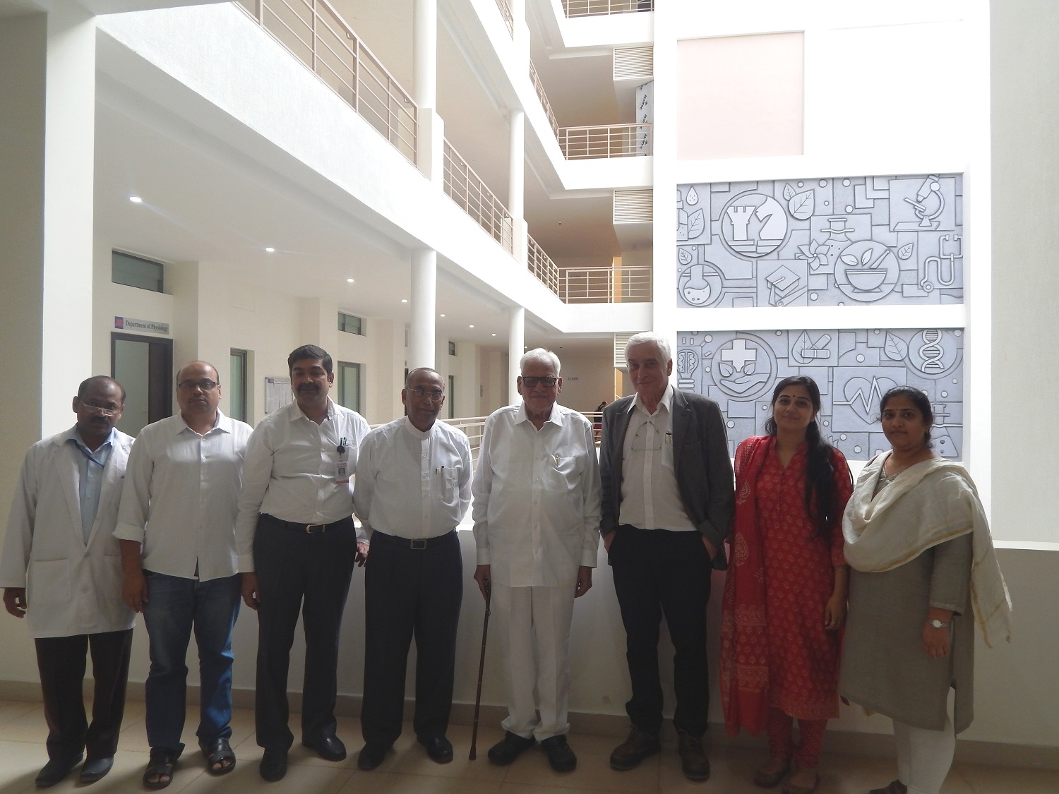 Dr. Menachem Oberbaum, Director CICM , Israel & Dr. Anupriya Research Officer CCRH visited JIMS on 11th April 2018