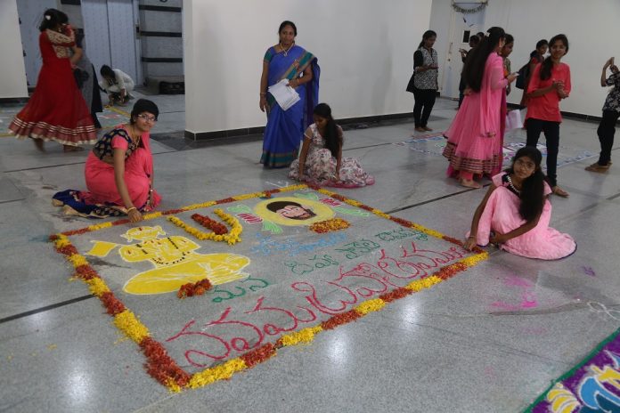 RANGOLI COMPETITION AT JIMS - Gallery